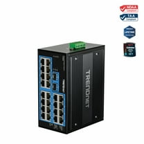 TRENDnet TI-G262, 26-Port Hardened Industrial Gigabit DIN-Rail Switch