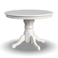thumbnail image 1 of Bowery Hill Table de Salle à Manger à Piédestal Rond en Blanc Antique, 1 of 4