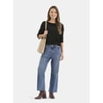 thumbnail image 2 of Time and Tru Women’s Fine Gauge Pullover Sweater, Lightweight, Sizes XS-XXXL, 2 of 5