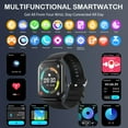 thumbnail image 3 of AUOSHI Montre Intelligente pour Android et iPhone, Traqueur D\'entraînement Physique Étanche IP67 de 2,01 Pouces, 100+ Modes Sportifs, Montre Intelligente pour Hommes Femmes avec Bluetooth Répondre/passer des Appels, Noir, 3 of 9