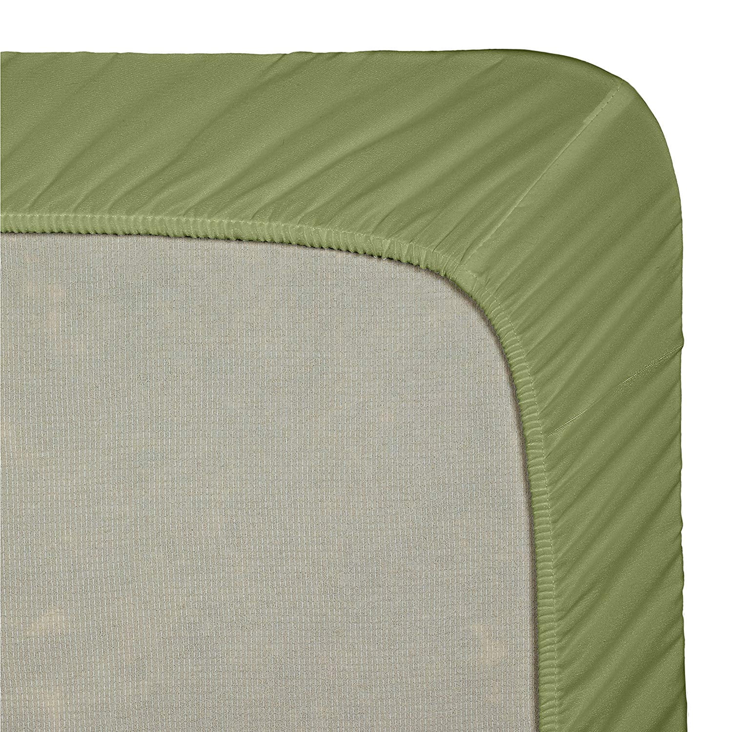 Clara Clark Premier 1800 Collection Single Microfiber Fitted Sheet, Twin XL Size, Calla Green
