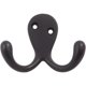 thumbnail image 1 of Robe Hook Stone Harbor Hardware, doble, 5,4 cm de alto, negro mate, 1 of 4