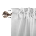 thumbnail image 5 of Bedroom Curtains 63 Inches length, Grey Ombre Window Treatment Curtain Drapes, Gray White Gradient Modern Abstract Art Rod Pocket Curtain Panels for Living Room Kitchen, 42"x63", 2 Panels, 5 of 7