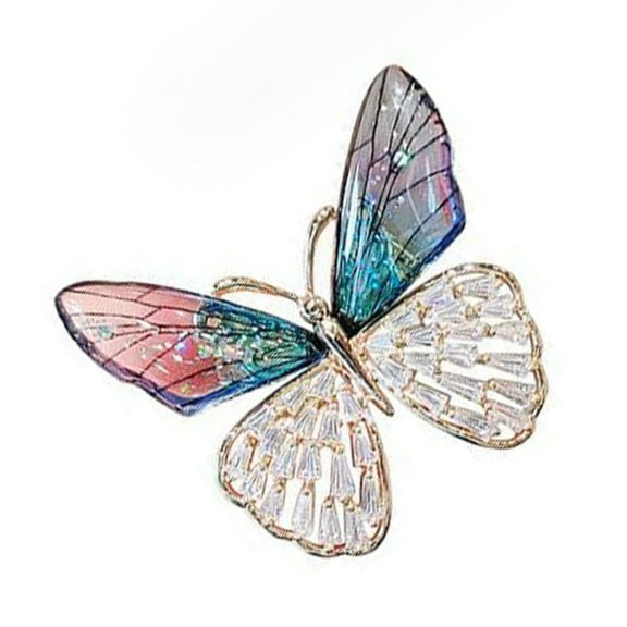 COOLHOOD Elegant Butterfly Brooch Pin Accessory Nature Inspired Butterfly Rhinestones Brooch Pins Adornment for Women's Clothing