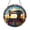 Acrylic 3.5 Inch, variant on Vintage Sewing Machine Stained Glass Suncatcher – Round Thread Spools Window Hanging