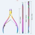 thumbnail image 3 of Graflsoa Stainless Steel Nail Care Kit with Cuticle Cutter, Pusher, and Gel Polish Remover – Ergonomic Design for Precision Grooming (3 Options Available), 3 of 6
