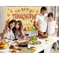 thumbnail image 3 of Happy Thanksgiving Banner Decorations - Turkey Day Fall Autumn Harvest Backdrop Background Party Supplies, 3 of 5