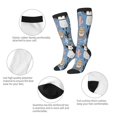 thumbnail image 4 of Bingfone Compression Socks for Women and Men Long Socks for Running Athletic Cycling Nurse-Llamas And Cactus, 4 of 8