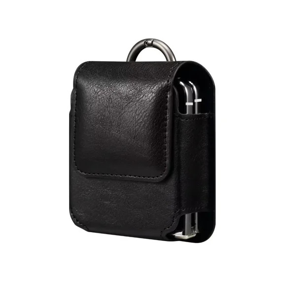 GadgetCom Replacement Case Compatible with Samsung Galaxy Z Flip6 Flip7 7 6 , PU Leather Case Cover Belt Clip Holster Pouch