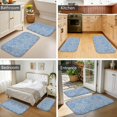 thumbnail image 4 of Paisley and Damask Blue Pattern Bath Mat Set Of 2,Non-Slip Rug for Bathroom,Kitchen,Bedroom,Entrance, 30x17 and 23.5x15.7 Inches, 4 of 5