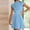 Light Blue, variant on Tbopshirt Dresses for Women,Fashion Women Summer Solid Hollow Out Casual Mini Dress Sleeveless Round Neck Dress