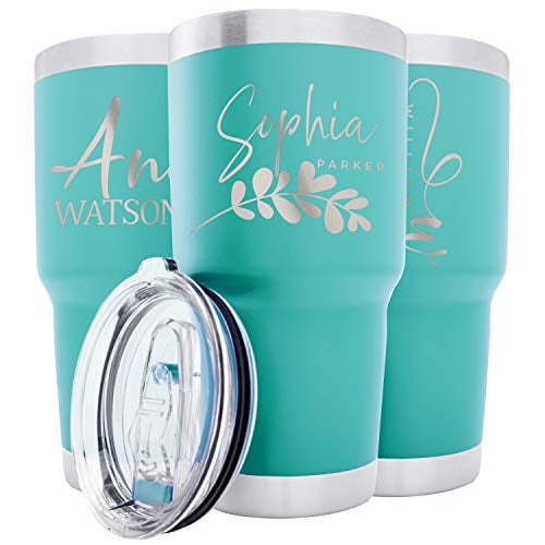 Personalized Tumblers w/Splash Proof Lid 30 oz, Teal