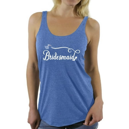 Ladies Bridal Suits - Awkward Styles Bridesmaid Racerback Tank Top Bridesmaid Sleeveless Shirt for Her Women's Bridal Party Tank Top Bachelorette Party Racerback Top Wedding Party Gifts Wedding Tank Top for Women