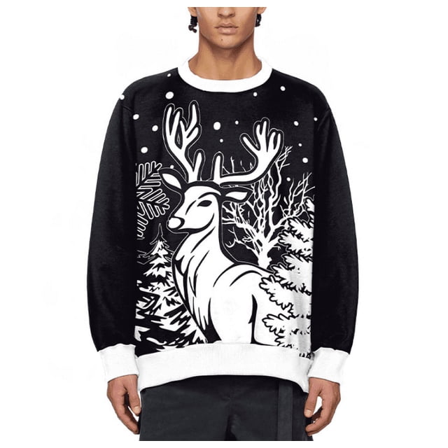 Chandail de Noël Unisexe pour Hommes et Femmes à Manches Longues P-TG
