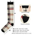thumbnail image 3 of FORMRS Womens Knee High Socks Casual Long Thick Travel Daily Wear, 1 Pair, Red Tartan, 3 of 6