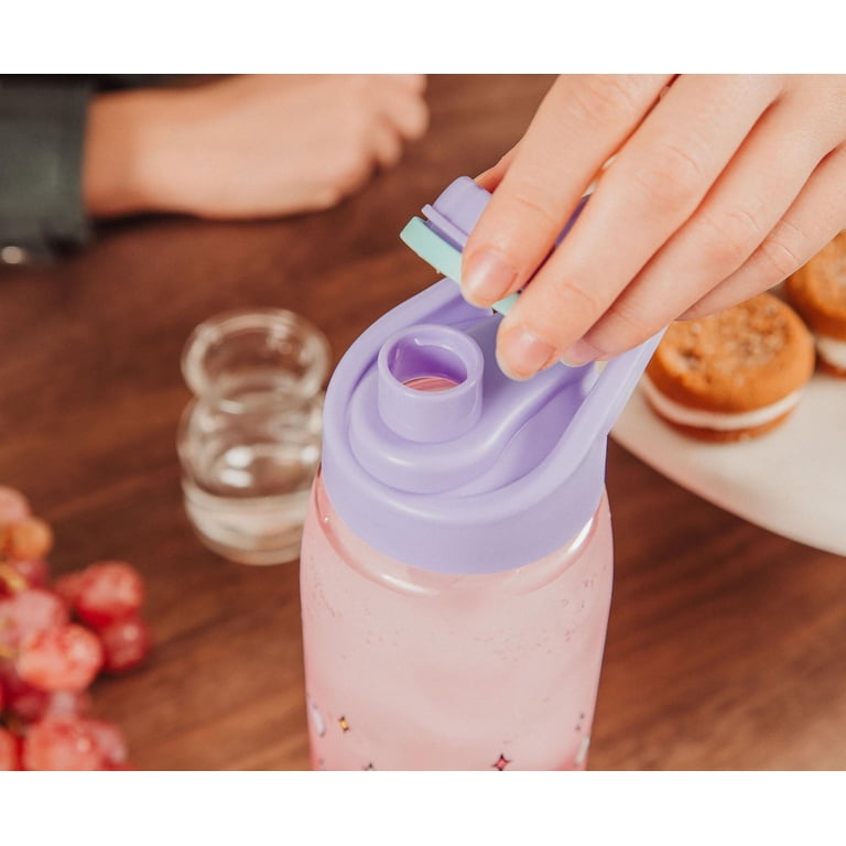 Sanrio Hello Kitty & Joey Mouse Rainbow Water Bottle - 28 Oz BPA-Free Plastic Sports Jug With Lid
