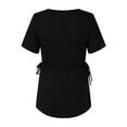 thumbnail image 4 of Hwmodou Pregnant T-Shirts Women Womens Maternity Dots Prints Hem Tee Casual Short Sleeve Crew Neck Basic T Shirt Top Dailywear Pregnancy Clothes For Woman, 4 of 7