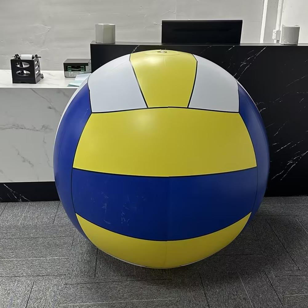 QHUDLV YXRRVING New Pvc Inflatable Beach Volleyball Big Football Ball Meeting Outdoor Team Bui Sports Grass Fun N2m1 Volleyball Beach Ball