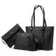 thumbnail image 1 of Set de 3 bolsos LOVEVOOK para mujer, bandolera, color negro, 1 of 9
