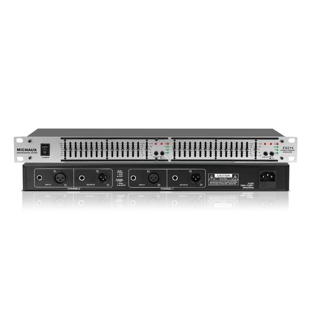 Ecualizador estéreo MICNAUX EQ215S de 15 bandas para sistema de audio doméstico