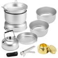 thumbnail image 1 of 10 Pcs Kit de Réchaud de Camping Portable Assiettes Pots Eau, 1 of 6