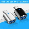 thumbnail image 2 of Trayknick OTG Converter Multi-purpose High-speed Transmission Type-C to USB Mini OTG Adapter Flash Drive Reader with Indicator Light for Smartphone, 2 of 13