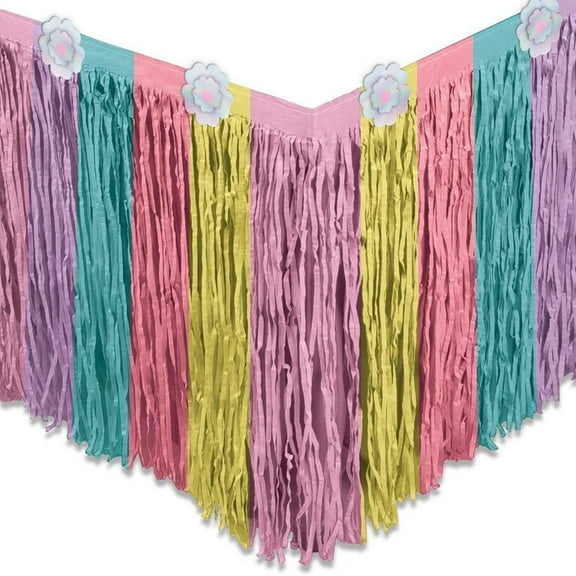 Amscan 570254 Enchanted Unicorn Paper Tableskirt