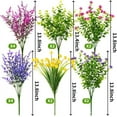 thumbnail image 2 of 16 Bundles Outdoor Artificial Flowers UV Resistant Fake Boxwood Plants, Faux Greenery for Indoor Outside Hanging Plants Garden Porch Window Box Home Wedding Farmhouse Décor (Mix Color), 2 of 5