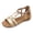 Black, variant on Wovix Woemn Casual Bohemian Beach Sandals Orthopedic Wedge Sandals Ankle Strap Flip Flops Open Toe Jeweled Flat Sandals