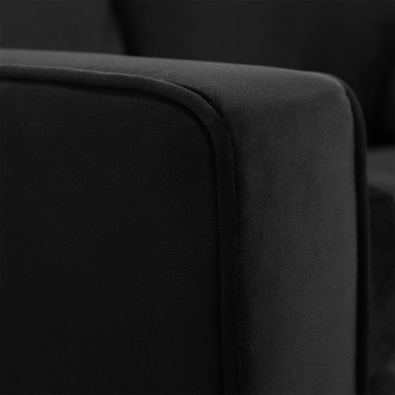 Kadyn fabric Sofa, Modern fabric Sofa, Upholstered Sofa Couch for Bedroom, Black Kadyn fabric Sofa, Modern fabric Sofa, Upholstered Sofa Couch for Bedroom, Black