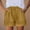 Yellow, variant on Women's Casual Elastic Waist Lounge Shorts Comfy Stretch Lace Trim Summer Beach Cotton Ruffle Shorts Yellow