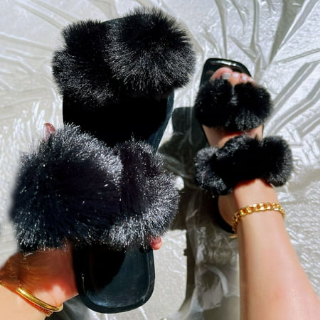 

MIARHB Fashion Spring And Summer Women Slippers Plush Shoes Flat Large Size Open Toe Casual Breathable New women s shoes