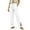White, variant on Oksale Lightweight Pants for Women Summer Lace Straight Leg Pants with Pockets Soft Comfy Drawstring High Waist Casual Pants Going Out Trousers 2026 Khaki S