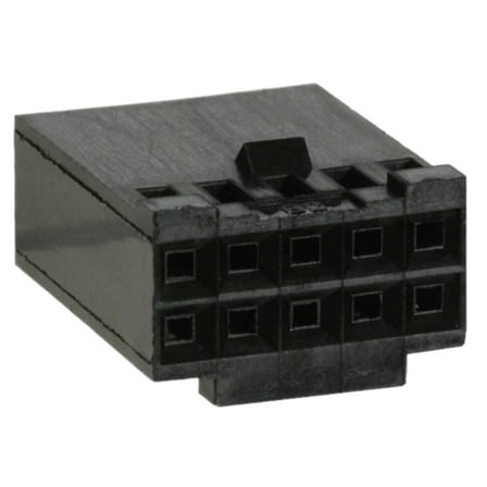Pack of 15 87631-5 Conn Housing 10 POS .100 P0L Dual, Black, RoHS