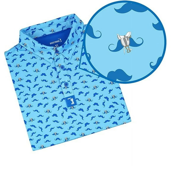 Bogey Bros Men's 4 Way Stretch Short Sleeve Golf Polo Shirt