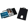thumbnail image 1 of SICURIX Horizontal Black Frame ID Card Holder - Plastic - 25 / Pack - Black | Bundle of 10 Packs, 1 of 1