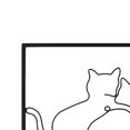 thumbnail image 3 of Decoraciones artísticas de pared , esculturas sanales, adornos, de gato, dibujo lineal, colgante de pared para fiesta en casa, Baoblaze Escultura de pared, 3 of 8