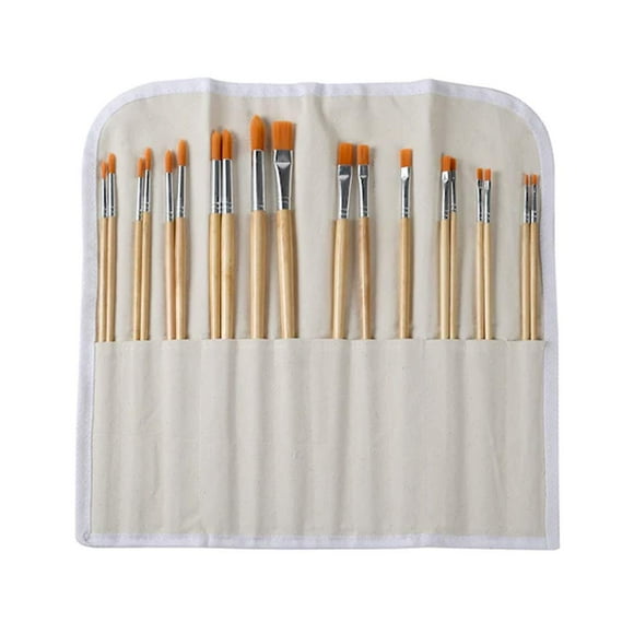 Brushes Long Handle Gold Synthetic Paintbrush Set by Artist's Loft