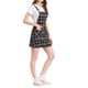 thumbnail image 4 of Vestido de tirantes ajustables de cuadros para mujer Inspire Chic en azul marino, 4 of 7