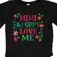 thumbnail image 4 of Inktastic Mimi and Poppy Love Me Granddaughter Girls Long Sleeve Baby Bodysuit, 4 of 5