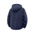 thumbnail image 6 of Womens Sherpa Lined Hoodie Thermal Full Zip Fleece Hoodie Winter Warm Jackets Trendy Hooded Long Sleeve Outfits (M, Dark Blue), 6 of 6