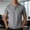 #Gray, variant on DPTALR Men's Solid Color Short Sleeve Henley T-Shirt With 3 Buttons,Beige,Big Men's,Tall Men's L,Young Men's T-shirt
