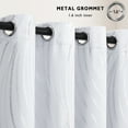 thumbnail image 6 of Alishomtll White Blackout Curtains for Living Room ,Modern Metallic Silver Wave Pattern Bedroom Thermal Insulated Drapes ,2 Panel Set,52"x84", 6 of 11