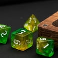 thumbnail image 4 of Cusdie 7-Die Acrylic DND Dice, Sickle Font Polyhedral Dice Set for Role Playing Game Dungeons and Dragons D&D Dice Pathfinder, 4 of 5