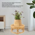 thumbnail image 4 of Plant Stand, Rattan Beautiful Appearance Durable Structure Woven Plant Stand 4 Support Points Strong Stability Plant Holder For Gardening, Interior Decoration, Living Room, 4 of 8