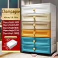 thumbnail image 6 of golytefs Drawers Chests with Wheels Modern Nightstand End Table Side Table(champagne), 6 of 9
