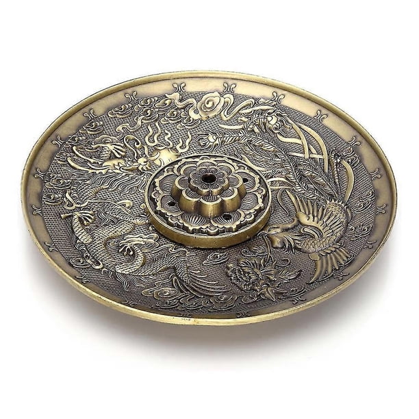 Incense Stick Holder - Lotus Scent Alloy Incense Burner With Ash Catcher For Meditation, Yoga, Home Office