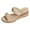 Beige, variant on Mostsola Slippers for Women Slide Sandals Summer Open Toe Wedges Heels Comfort Arch Support Sandal