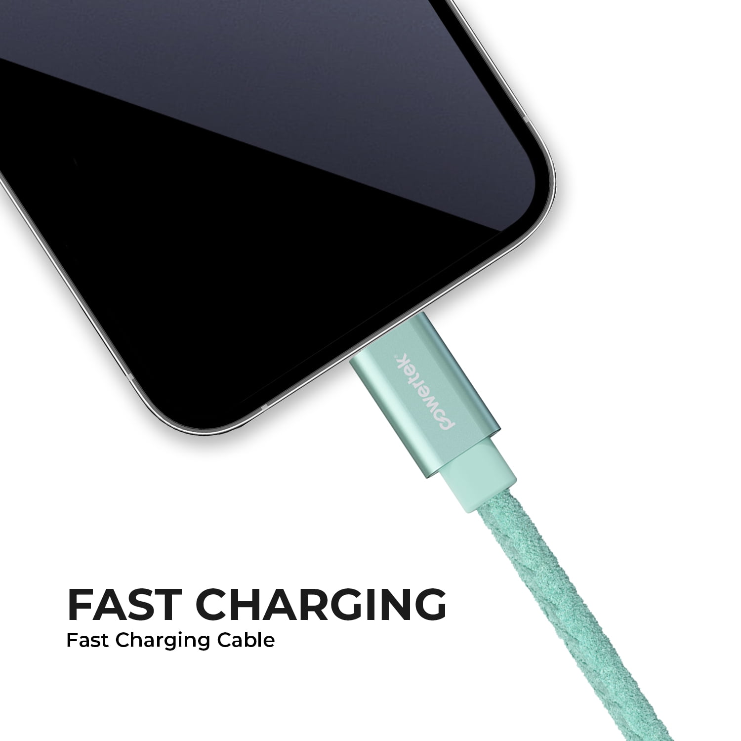 Liquipel Powertek Pastel Velvet USB-A to USB-C - Green
