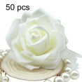 thumbnail image 2 of Yirtree Artificial Rose Flowers, 50pcs Foam Rose Bulk Fake Flower Heads for DIY Wedding Bouquets Rose Wall Kissing Balls Bridal Shower Centerpieces Arrangements Party Tables Decorations, 2 of 8